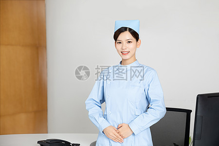 醫(yī)院前臺(tái)女護(hù)士形象