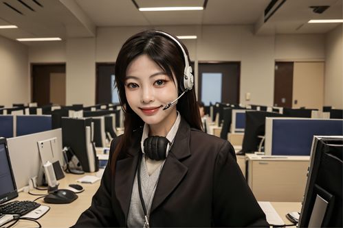 上班族女性客服人物肖像攝影圖 攝影圖 下載至來源處