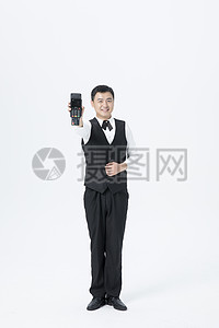 男服務員刷卡服務