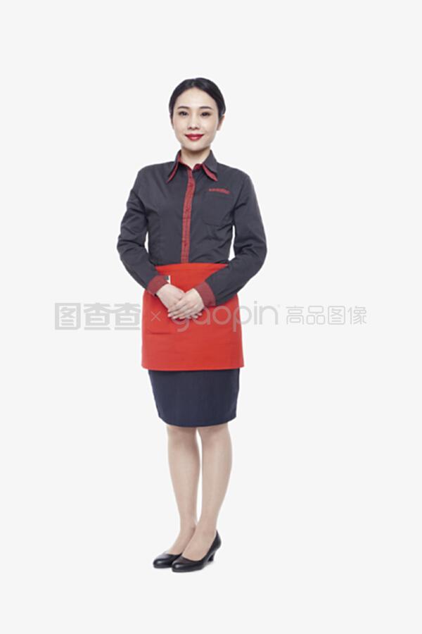 年輕的女服務(wù)員,肖像,攝影